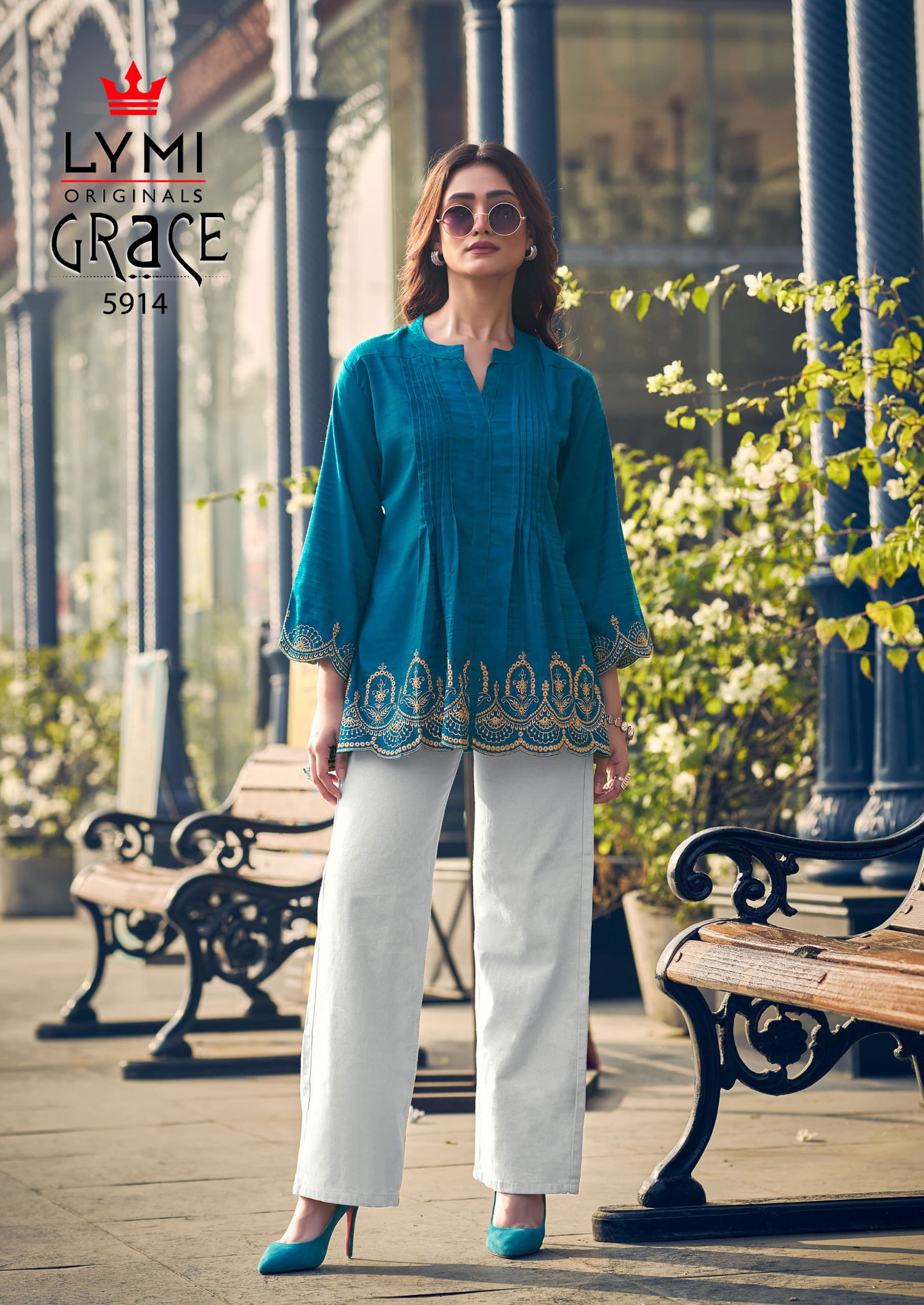 Grace By Rangoon Viscose Embroidery Ladies Top Wholesale Price In Surat